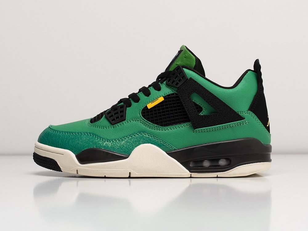Кроссовки Nike Air Jordan 4 Retro цвет Зеленый цвет Зеленый